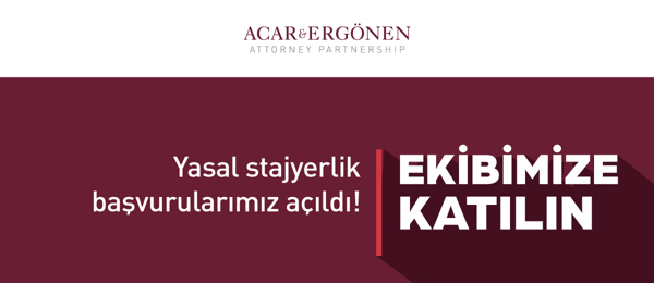 Yasal stajyerlik başvurularımız açıldı!